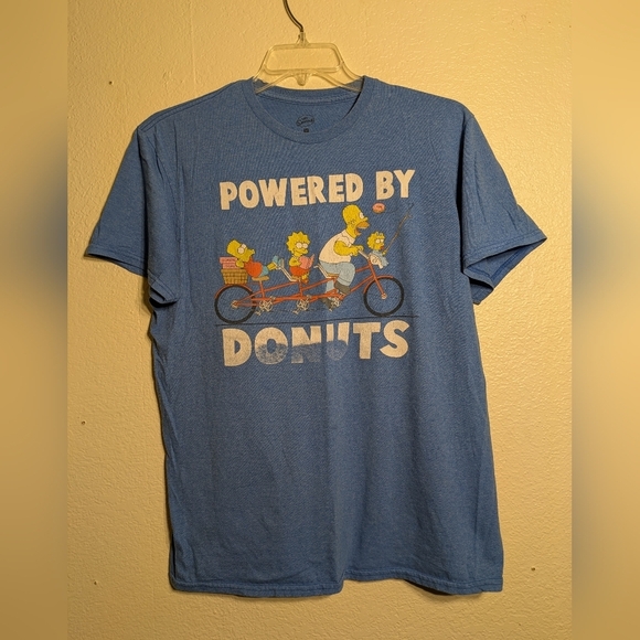 thr Simpsons Blue Graphic T-Shirt Pre-owned Size Large - Picture 1 of 7